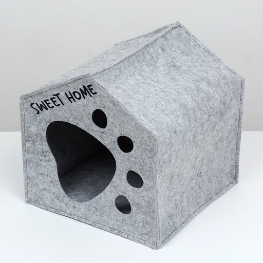 Домик для животных из войлока Будка Лапа Джентельмена, 37 х 37 х 37 см - Simaland фото 3