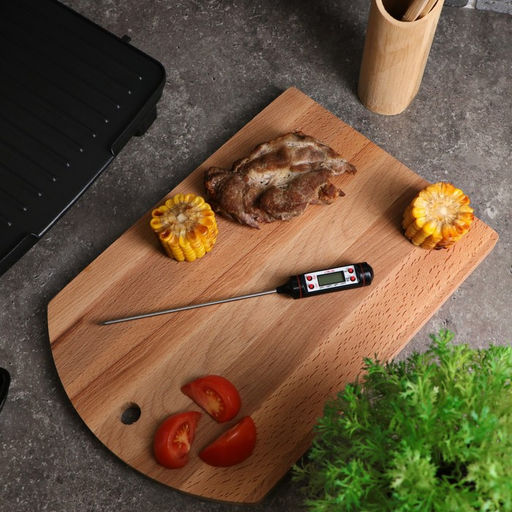 Цена за 2 шт. Термометр (термощуп) кухонный Luazon LTR-05, электронный, max 300 C, от LR44, чёрный - Luazon home фото 4