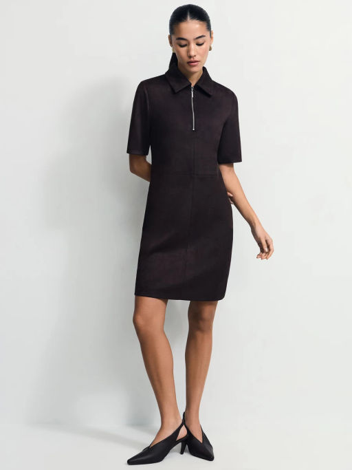 Платье мини из искусственной замши / Zarina