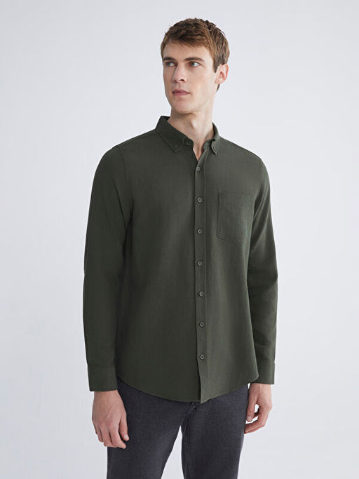 Regular Fit Uzun Kollu Erkek G?mlek