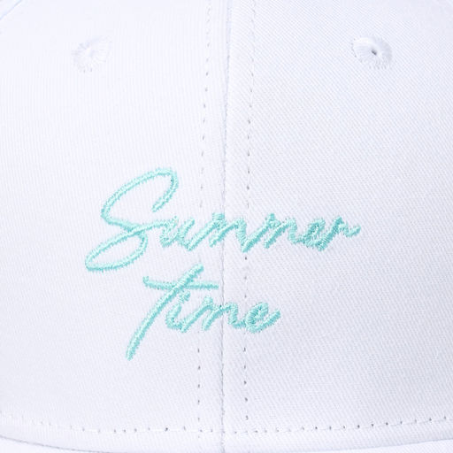 Кепка детская для девочки Summer time, цвет белый, р-р 52-54, 5-7 лет