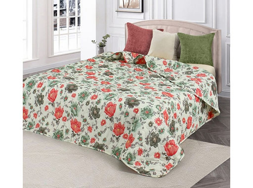АРТ 139 Покрывало стеганое (микрофайбер) 200*220 "Маки"