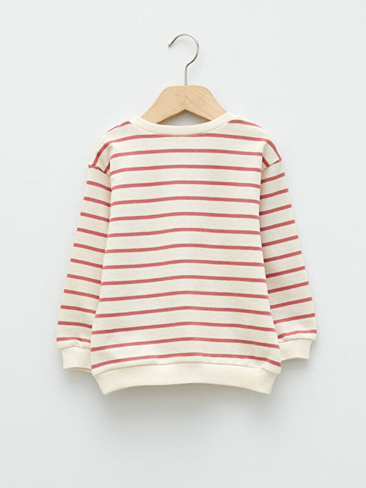 Bisiklet Yaka Uzun Kollu Mickey Mouse Bask?l? Pamuklu K?z Bebek Sweatshirt - Waikiki фото 2