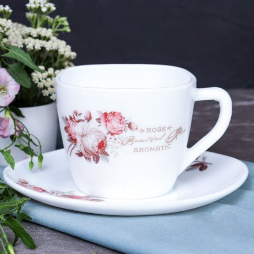 Столовый набор 41 предмет квадратный / 41/1186555957513595220 (6916) /уп 1/ серия Чайная роза - Галеонтрейд фото 17