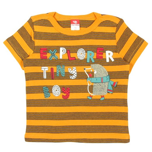 CRB wear/CWB 62539 Футболка ясельная, охра-темно-синий/Ex.Cherubino  фото 3