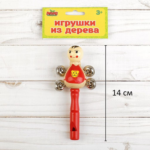 Погремушка с бубенцами Букашки, цвета МИКС - Лесная мастерская фото 2