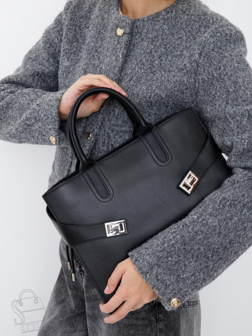 Сумка женская кожаная 11188VG black Vitelli Grassi