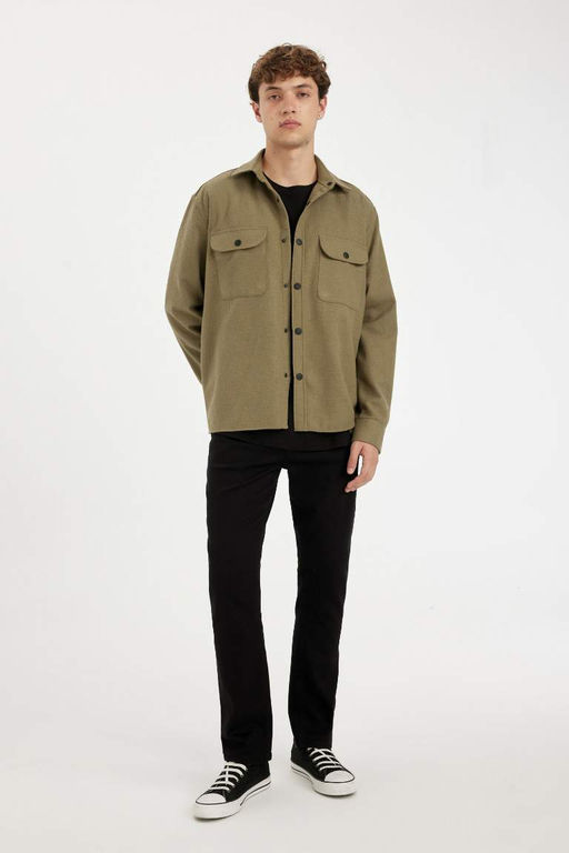 Рубашка с длинным рукавом Relax Fit - Defacto фото 2