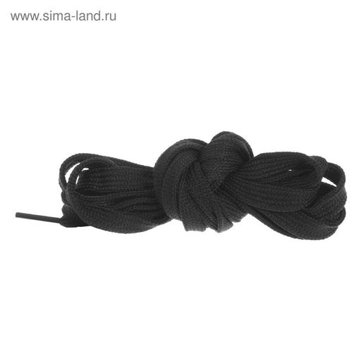 Цена за 25 шт. Шнурки для обуви, плоские, 10 мм, 120 см, фасовка 25 шт, цвет чёрный - Simaland фото 4