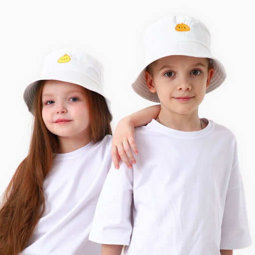 Панама детская «Цыпленок», белая, р-р 54