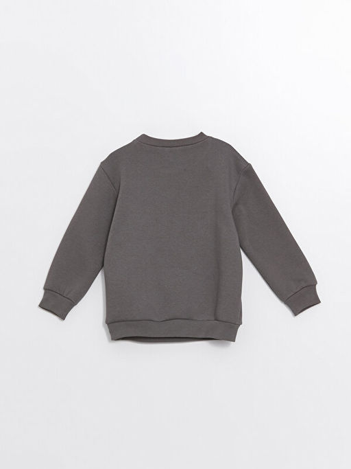 Bisiklet Yaka Uzun Kollu Bask?l? K?z Bebek Sweatshirt - Waikiki фото 3
