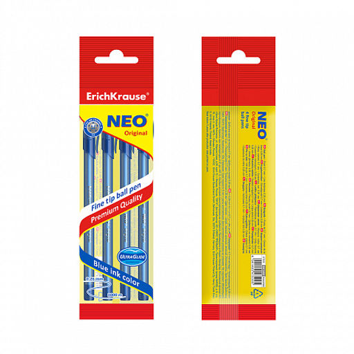 Цена за 50 шт. Ручка шариковая ErichKrause Neo® Stick Original 0.7, Super Glide Technology, цвет чернил черный (в коробке по 50 шт.)  фото 23