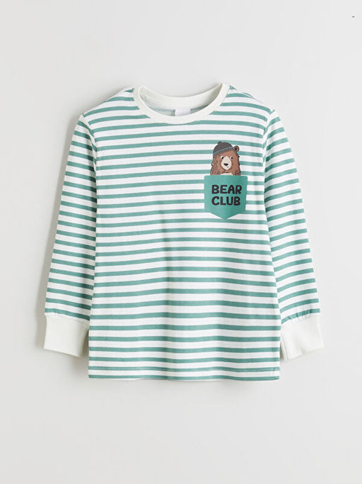 Bisiklet Yaka Erkek ?ocuk Pijama Tak?m?