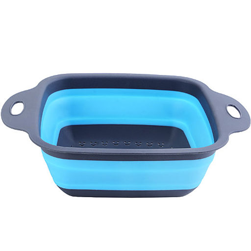 31490-2 Дуршлаг силикон с ручками, СИНИЙ.MB (х60) - Mayer&boch фото 2