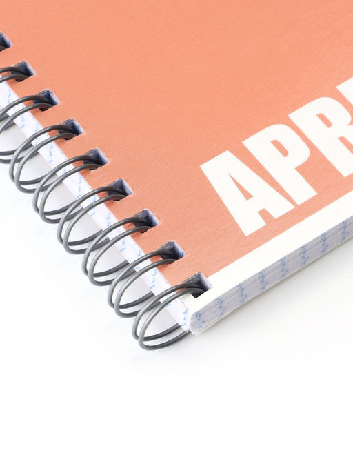 Тетрадь 96 листов в клетку, на гребне, Apricot, МИКС - Calligrata фото 3