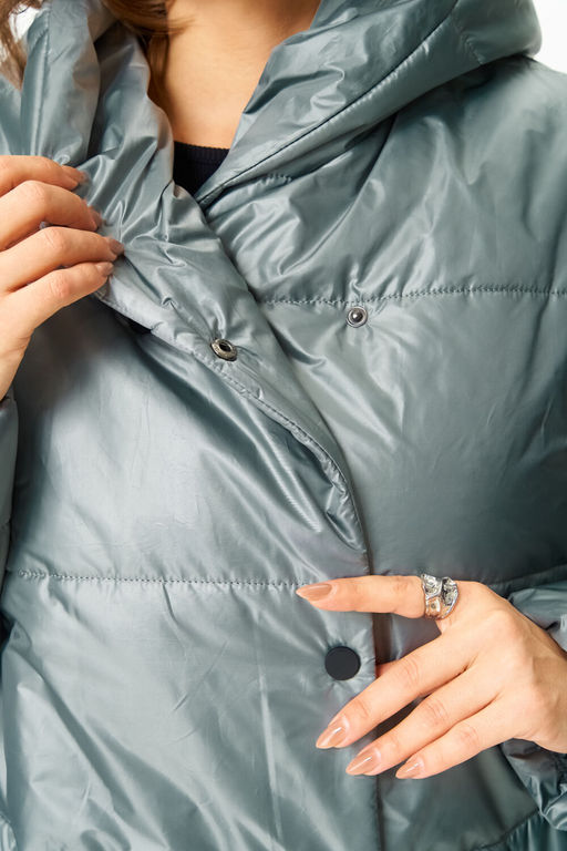 Пальто Anastasia Mak 3011 мох фото 8