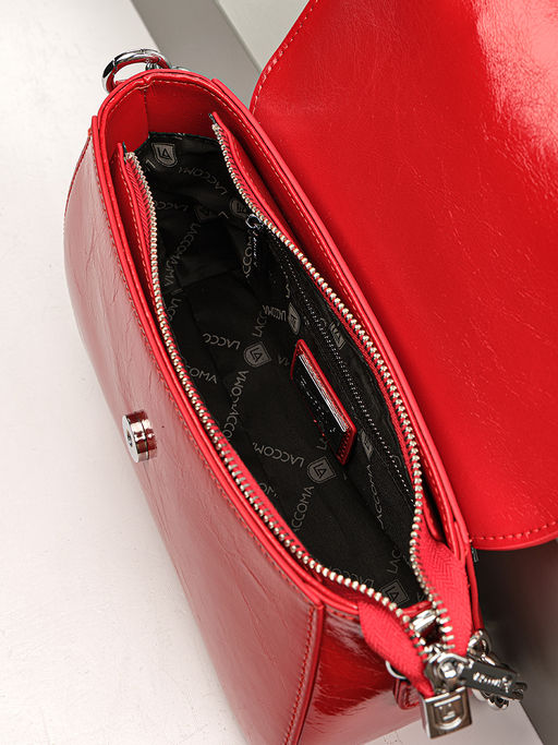 LACCOMA сумка Q6116-красный натуральная кожа полиэстер фото 7