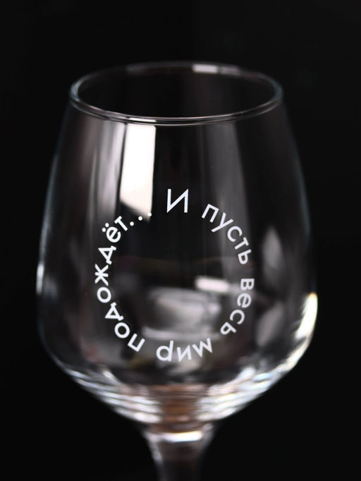Бокал для вина Oh vine! И пусть весь мир подождет..., 400мл  фото 6