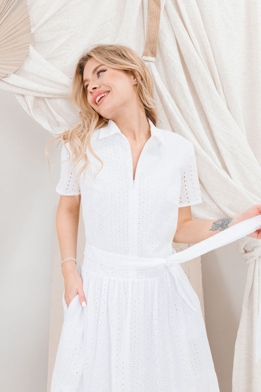 Платье AMORI 9674 молоко  фото 2