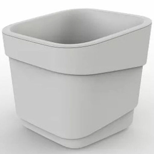 Цена за 2 шт. Горшок для цветов пластиковый 2,2л d-15,5см "Hills" молочный