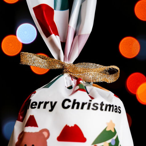 Цена за 20 шт. Пакет полиэтиленовый подарочный новогодний, с ушками Merry Christmas, 13?21.5 см - UPAK LAND фото 2