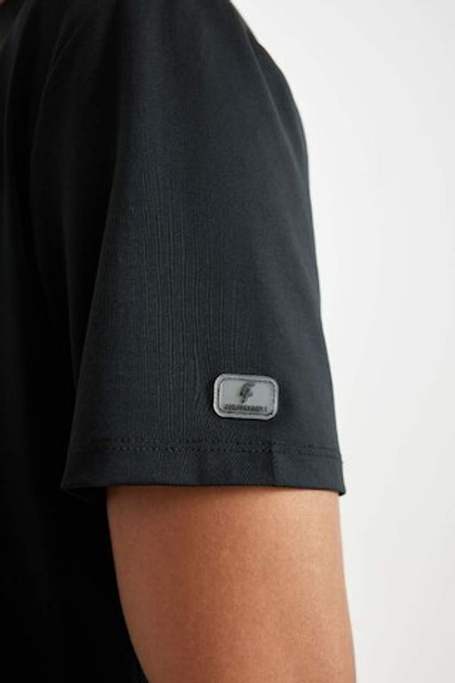 DeFactoFit Спортивная футболка стандартного кроя с круглым вырезом и короткими рукавами  фото 6