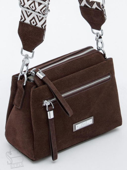 Сумка женская кожаная 1024CF coffee Polina&Eiterou