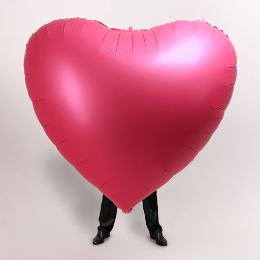 Воздушный шар фольгированный 68" «Сердце», под воздух