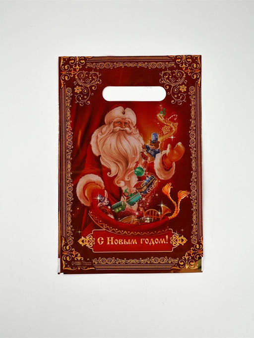 Набор подарочных пакетов, полиэтилен, 4 вида, 20 шт, Новый год, 20 ? 30 см