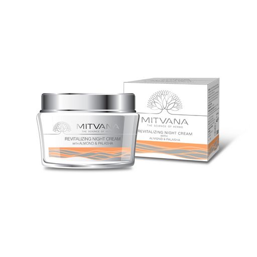 MITVANA Крем для лица ночной ЭКСТРАКТ МИНДАЛЯ восстанавливающий Revitalizing Night Cream, 50 г
