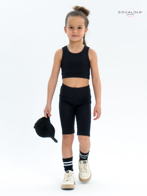 Костюм Тренд лапша черный - Sovalina фото 9