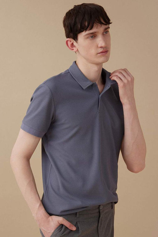 Modern Fit Basic Duz K?sa Kollu Polo Tisort - Defacto фото 9