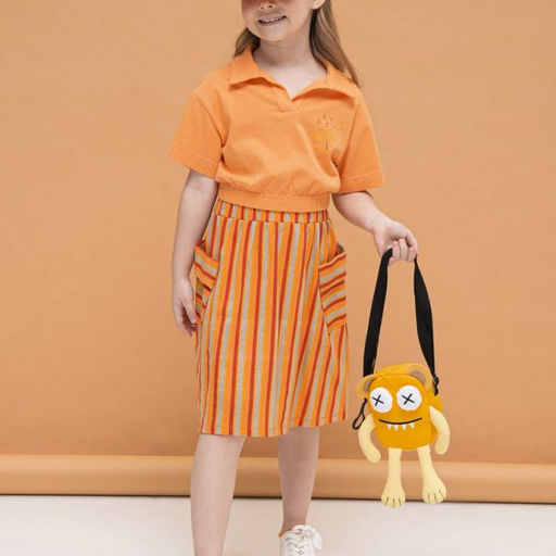 PELICAN, юбка для девочек, Оранжевый  фото 2