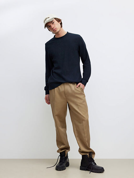 Bisiklet Yaka Erkek Sweatshirt