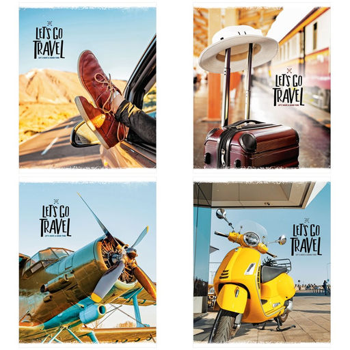 Тетрадь 60л. на спирали ArtSpace "Путешествия. Lets go travel", клетка (Т60спк_45929)