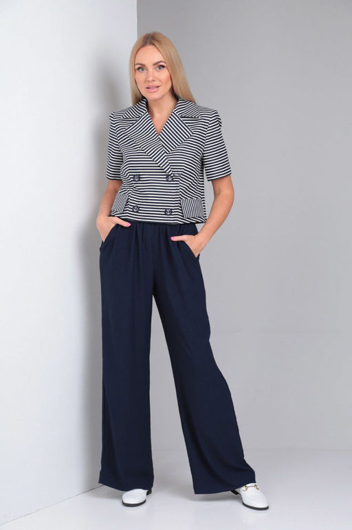 Костюм Gamma & Gracia 537 синий синий белая полоска  фото 5