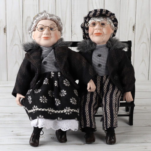 Сувенир коллекционный Бабушка и Дедушка на скамейке 2 штуки набор / 16194 /уп 8/ - ГалеонТрейд фото 8