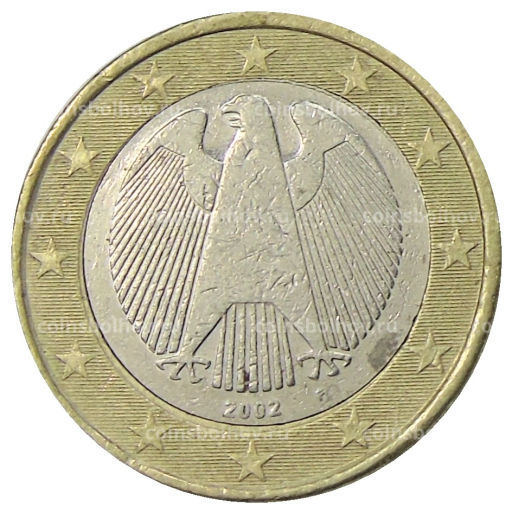 1 евро 2002 года F Германия
