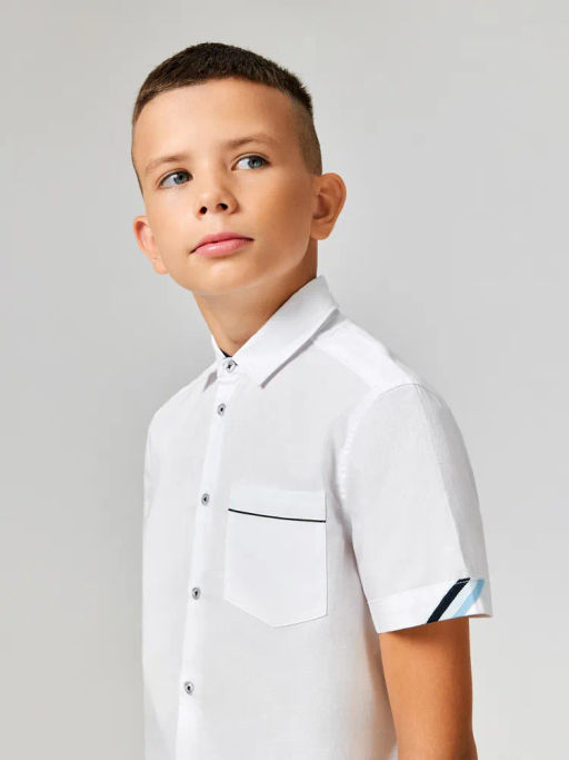 ACOOLA / Сорочка верхняя детская для мальчиков Dragan белый  фото 7