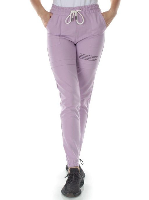 QB-65 LILAC Брюки спортивные женские (95% хлопок, 5% стрейч) P&S - Fashion фото 2