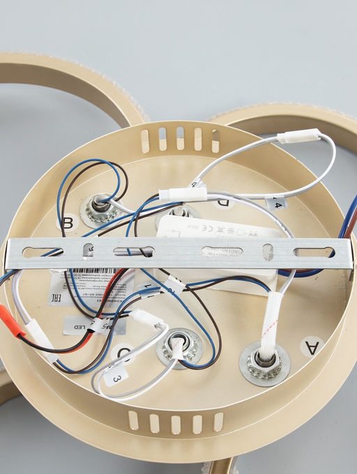 Люстра потолочная LED «Аурум», 48 Вт, 62×46×12.5 см, 3000-6500К