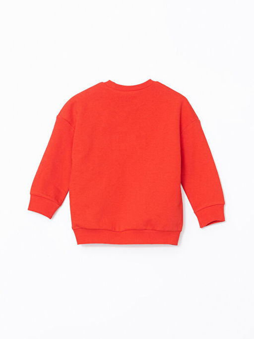 Bisiklet Yaka Bask?l? Erkek ?ocuk Sweatshirt - Waikiki фото 3