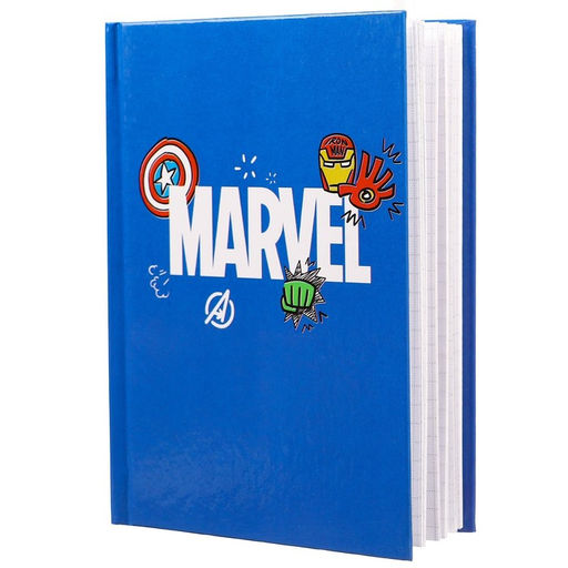 Блокнот А6, 40 листов в твёрдой обложке, MARVEL, Мстители  фото 3
