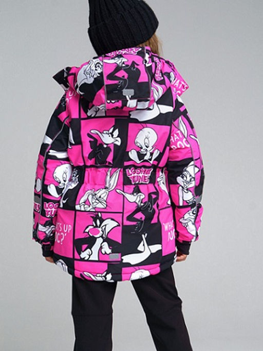 32241601 Куртка с полиуретановым покрытием для девочек