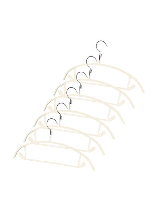 Набор вешалок метал., 6 шт., с закругленными плечиками, перекладиной и крючками Valiant  фото 62