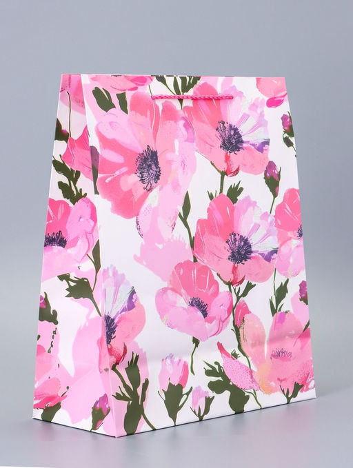 Цена за 2 шт. Пакет подарочный ламинированный Весна 26?12?32 см