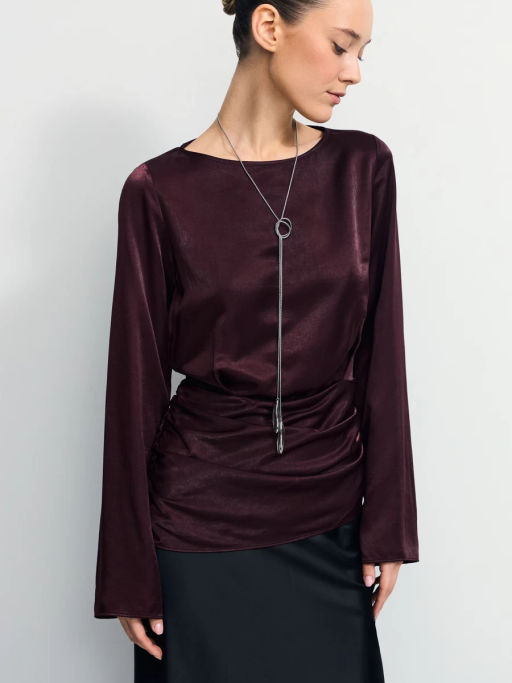 Асимметричная блуза из вискозы / Zarina