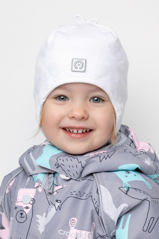 Crockid _ КВ 20260/белый шапка для дев