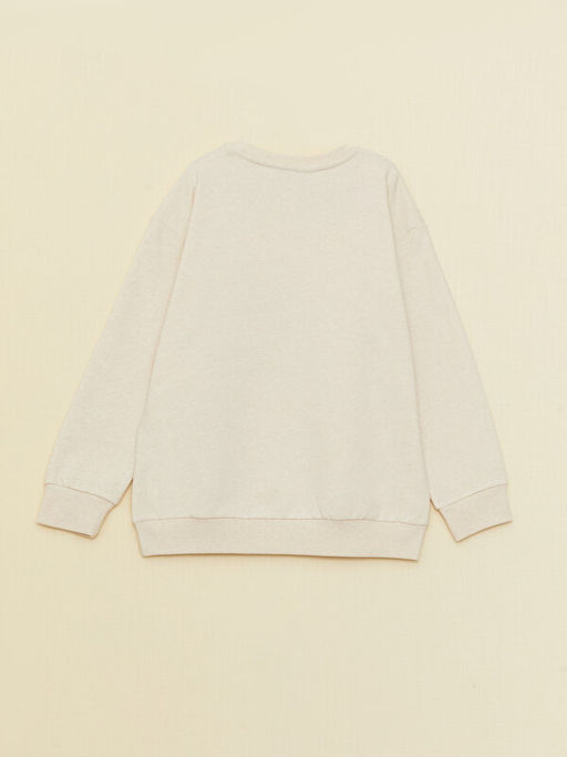 Bisiklet Yaka Nak??l? Uzun Kollu K?z ?ocuk Sweatshirt - Waikiki фото 2