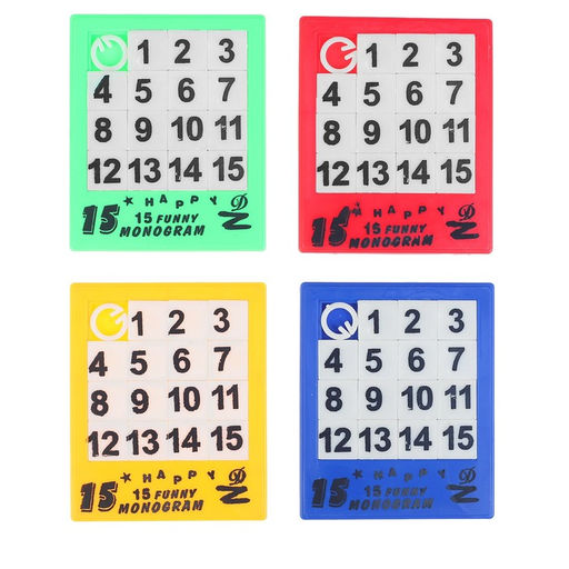 Головоломка-пятнашка Собери цифры, цвета МИКС - Simaland фото 2